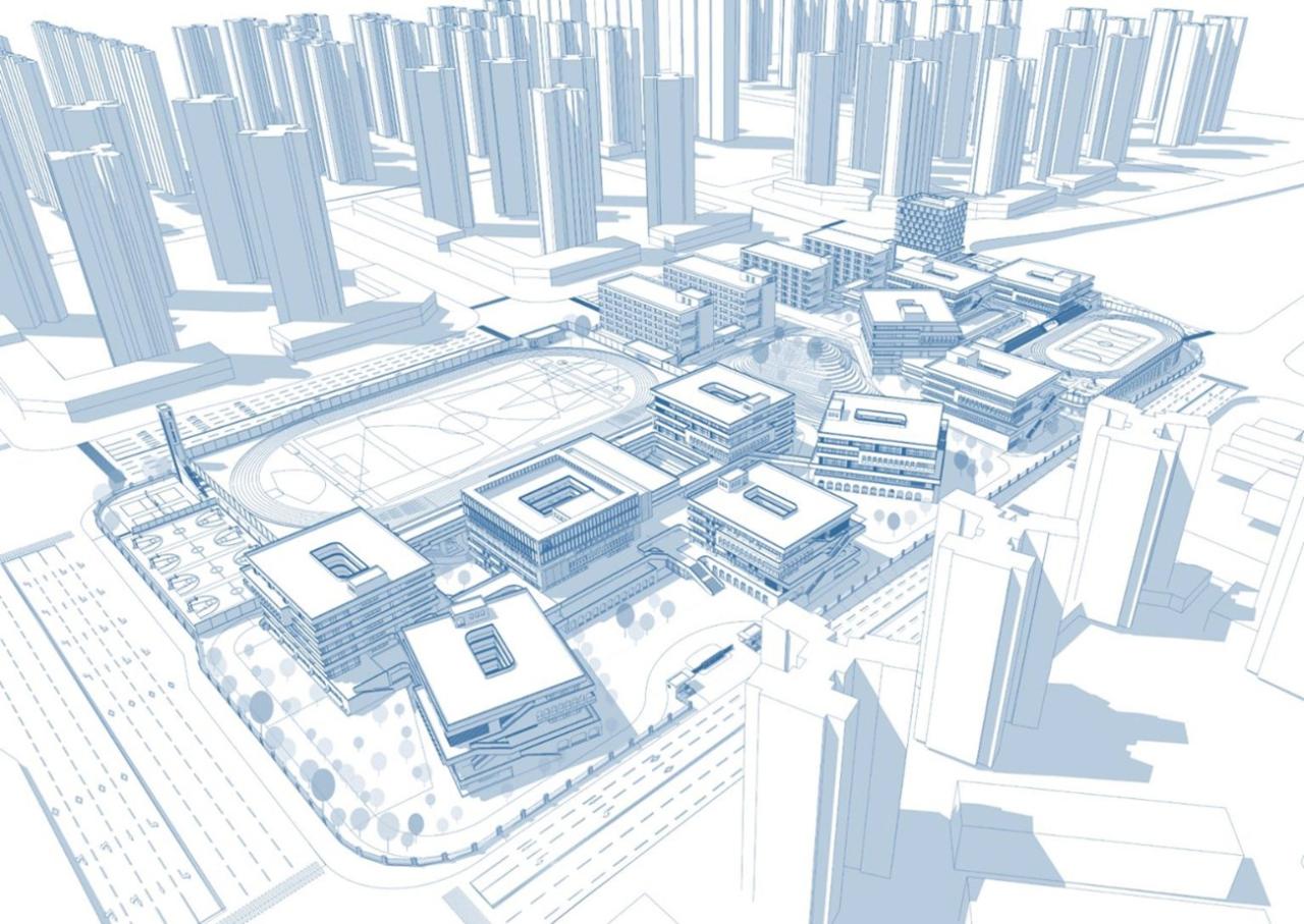 BIM建筑|台山市广旭实验学校 / 象外营造工作室 BIM建筑|台山市广旭实验学校 / 象外营造工作室