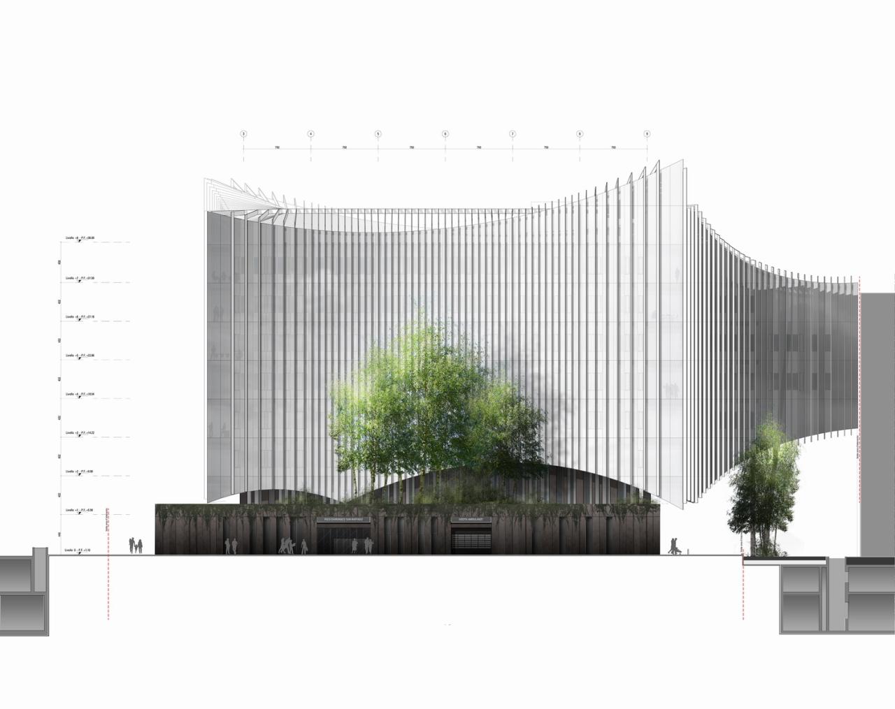 BIM建筑|会吸霾的医院:米兰圣拉斐尔医院新外科和急救中心 / MCA建筑事务所 BIM建筑|会吸霾的医院:米兰圣拉斐尔医院新外科和急救中心 / MCA建筑事务所