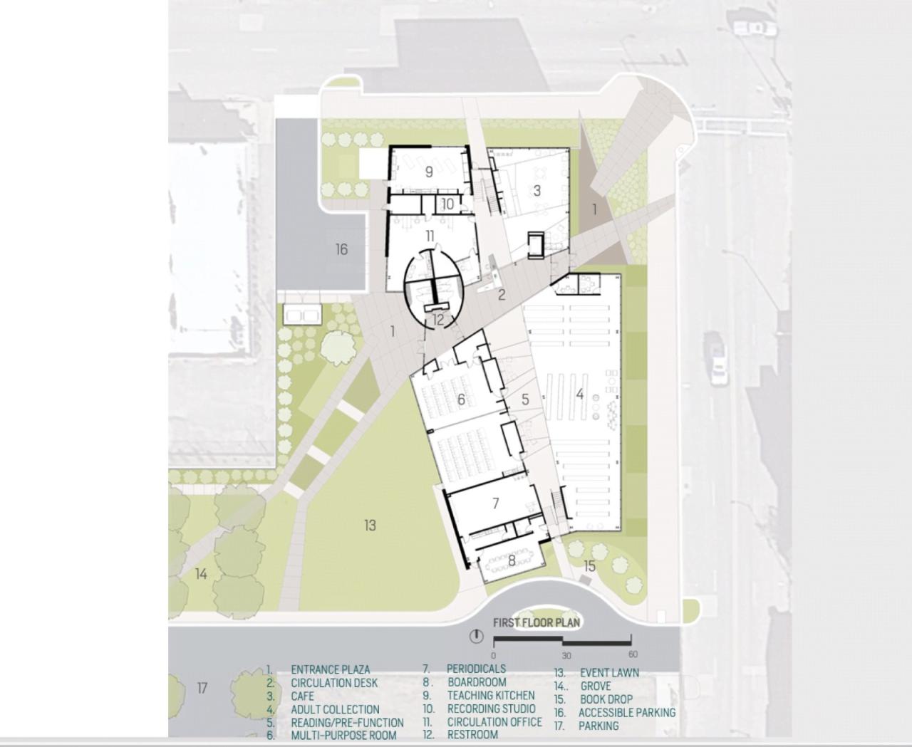 BIM建筑|派恩布拉夫总图书馆 / Polk Stanley Wilcox Architects BIM建筑|派恩布拉夫总图书馆 / Polk Stanley Wilcox Architects