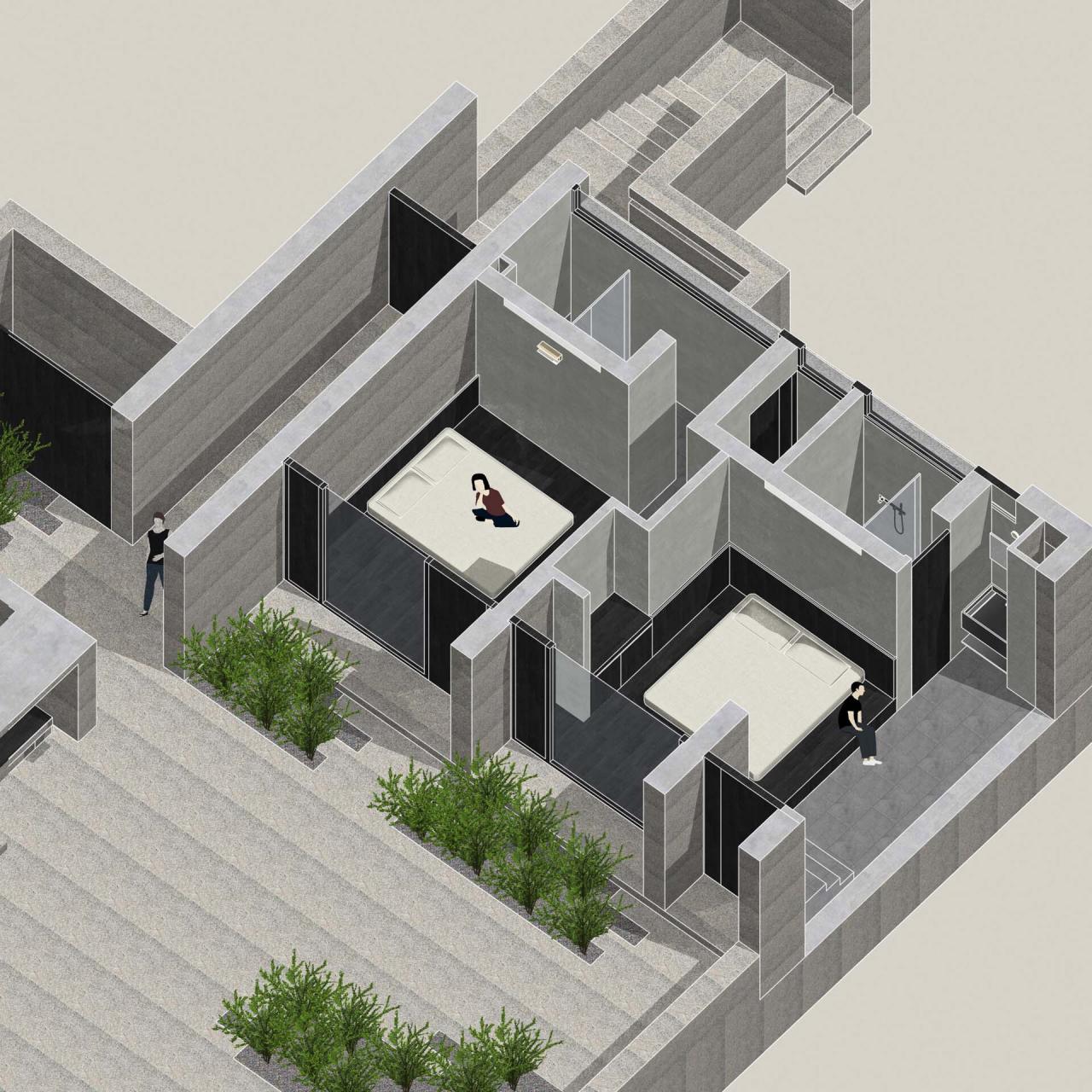 BIM建筑|一山间慢院:长城下的桥 / 叙事空间建筑事务所 BIM建筑|一山间慢院:长城下的桥 / 叙事空间建筑事务所