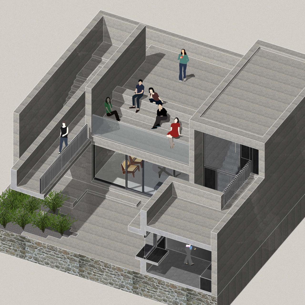 BIM建筑|一山间慢院:长城下的桥 / 叙事空间建筑事务所 BIM建筑|一山间慢院:长城下的桥 / 叙事空间建筑事务所