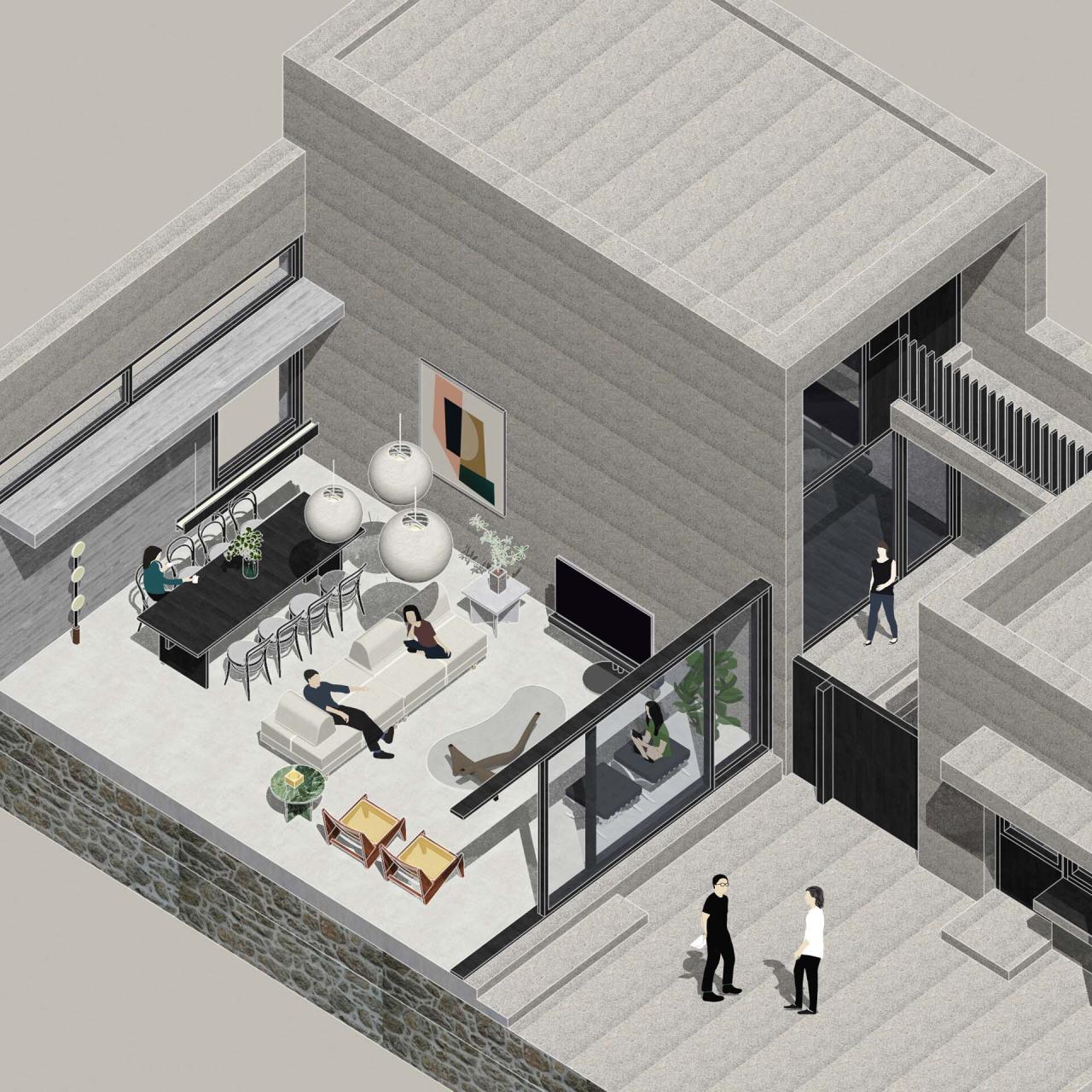 BIM建筑|一山间慢院:长城下的桥 / 叙事空间建筑事务所 BIM建筑|一山间慢院:长城下的桥 / 叙事空间建筑事务所