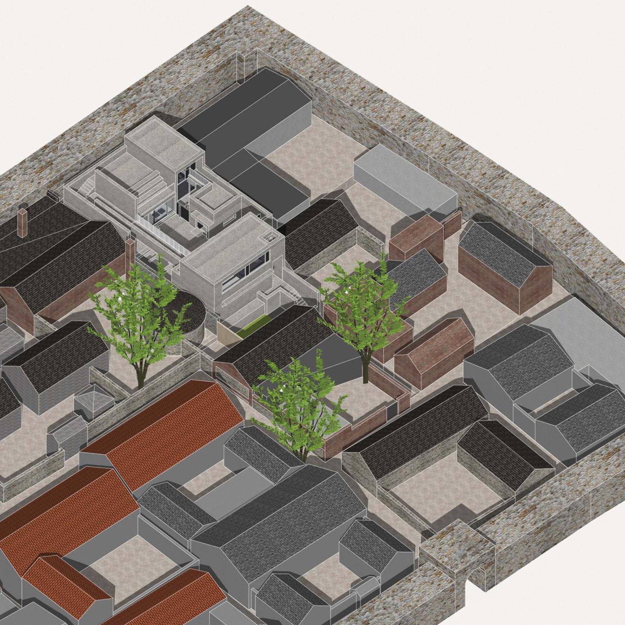 BIM建筑|一山间慢院:长城下的桥 / 叙事空间建筑事务所 BIM建筑|一山间慢院:长城下的桥 / 叙事空间建筑事务所