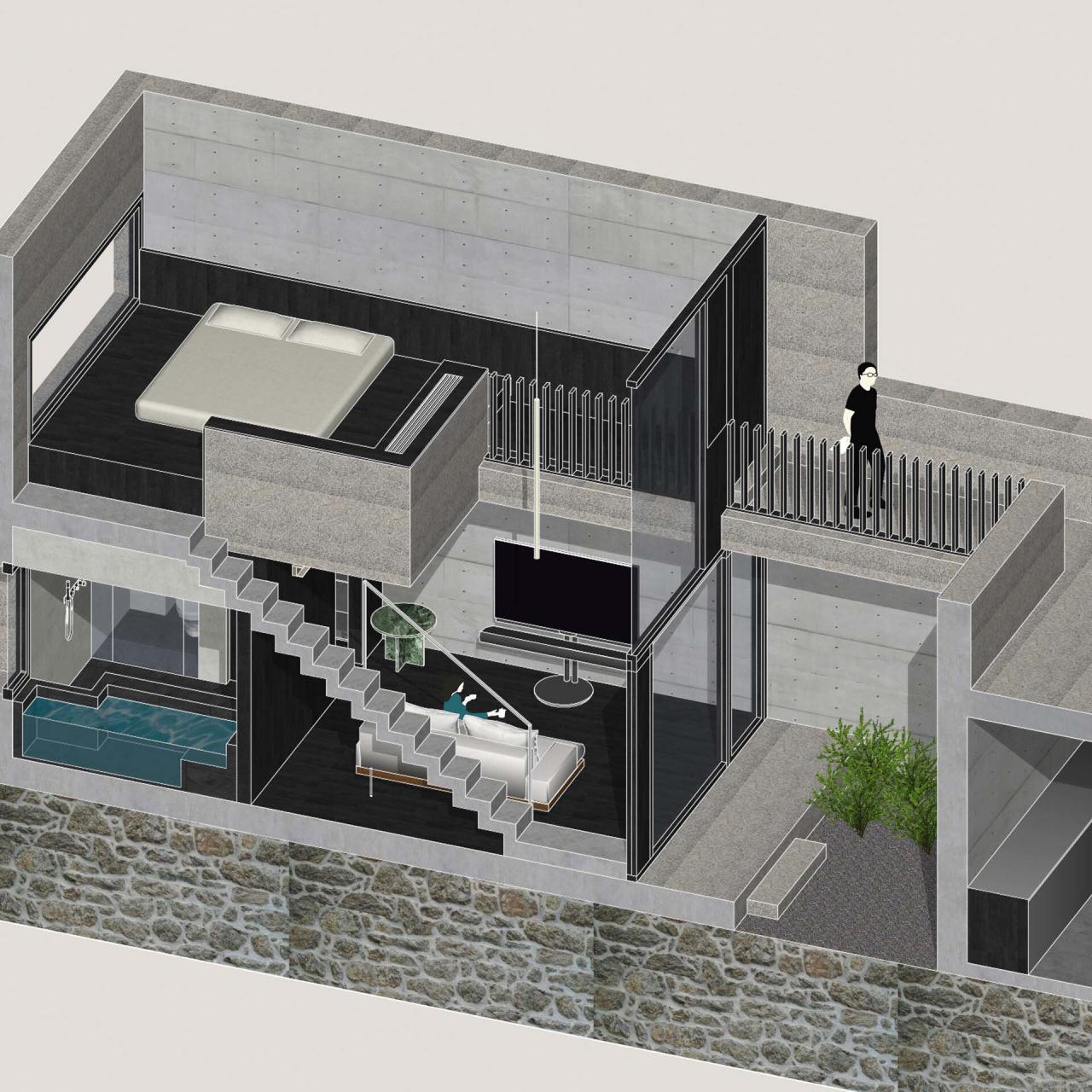 BIM建筑|一山间慢院:长城下的桥 / 叙事空间建筑事务所 BIM建筑|一山间慢院:长城下的桥 / 叙事空间建筑事务所