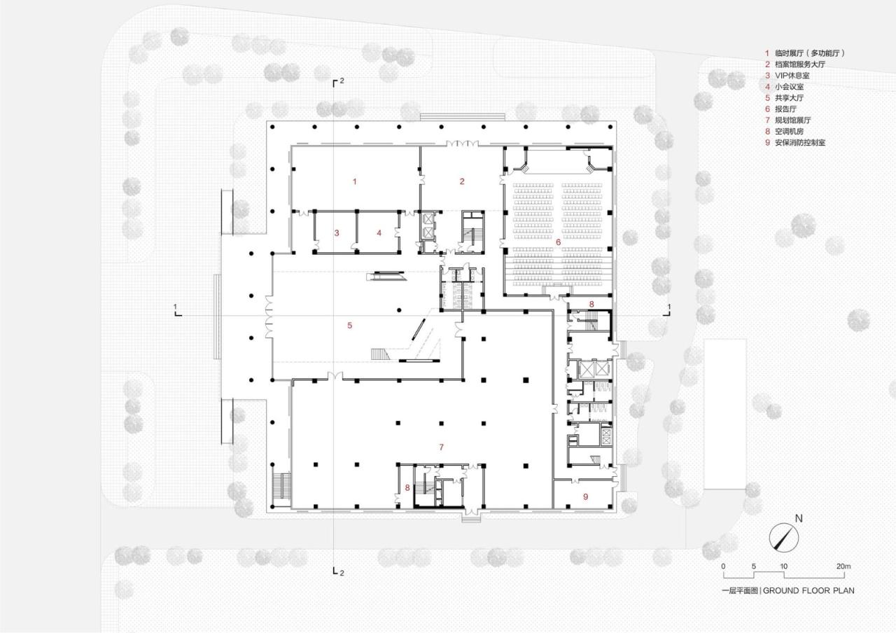 BIM建筑|嵩县三馆合一建设项目 / 王晖建筑工作室 BIM建筑|嵩县三馆合一建设项目 / 王晖建筑工作室