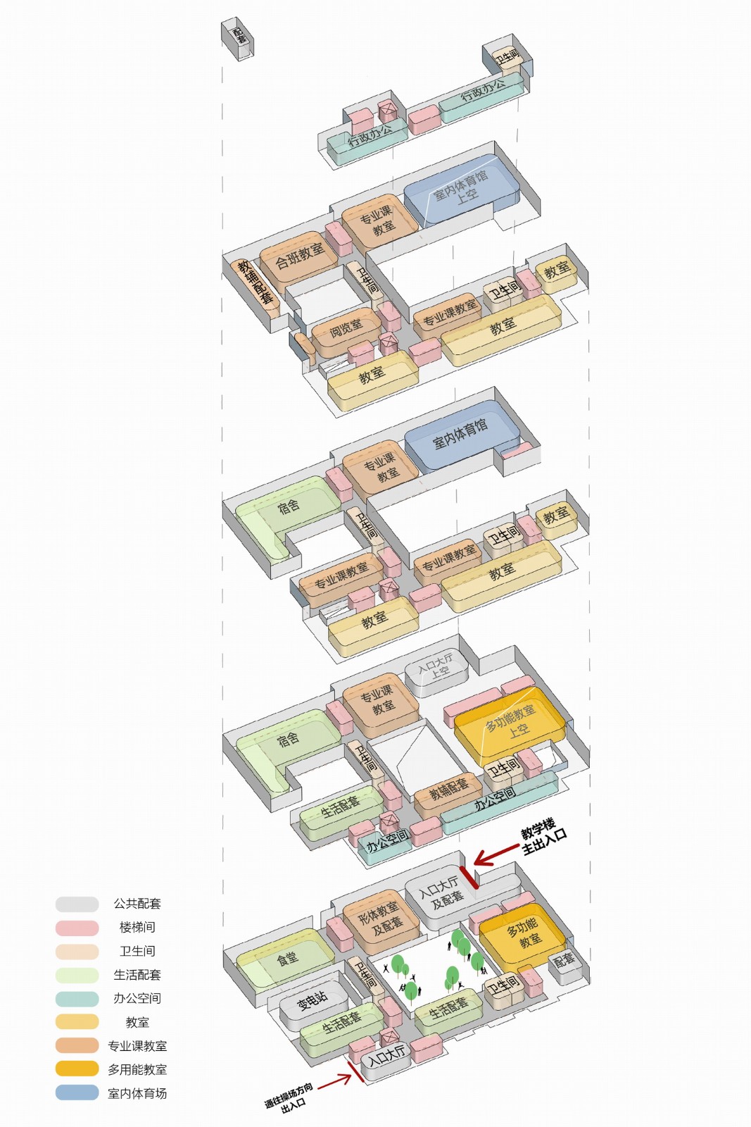 BIM建筑|兰生复旦中学国和路校区改扩建项目 / 上海华都建筑规划设计有限公司 BIM建筑|兰生复旦中学国和路校区改扩建项目 / 上海华都建筑规划设计有限公司