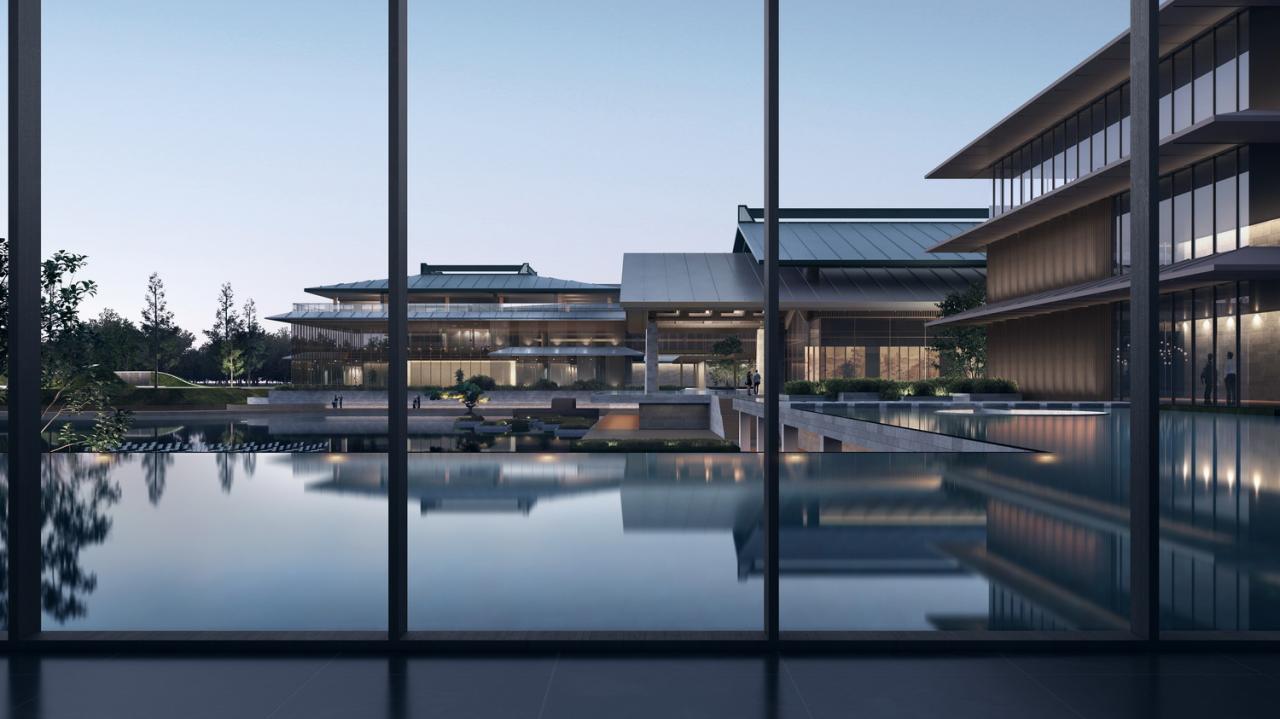 BIM建筑|湿地浮岛·溱湖宾馆 / 简和建筑 BIM建筑|湿地浮岛·溱湖宾馆 / 简和建筑