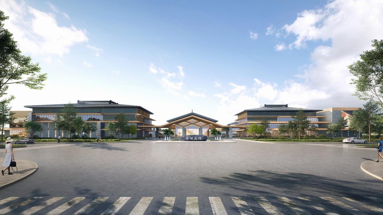 BIM建筑|湿地浮岛·溱湖宾馆 / 简和建筑 BIM建筑|湿地浮岛·溱湖宾馆 / 简和建筑