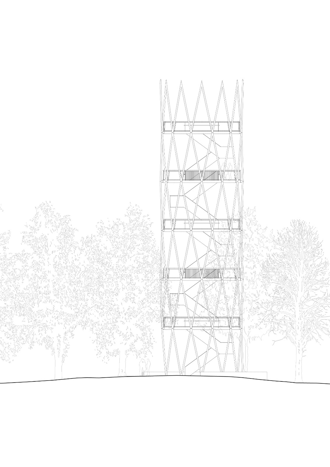 BIM建筑|Hardtbergturm 瞭望塔 / Wolfgang Ott Architekt BDA BIM建筑|Hardtbergturm 瞭望塔 / Wolfgang Ott Architekt BDA