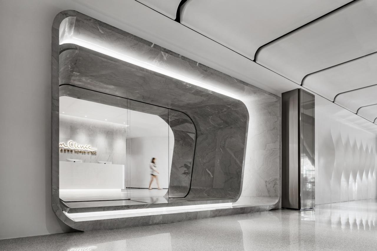 BIM建筑|数字水墨的有机生长:卓彦丽格医美诊所 / CAA室内新作 BIM建筑|数字水墨的有机生长:卓彦丽格医美诊所 / CAA室内新作