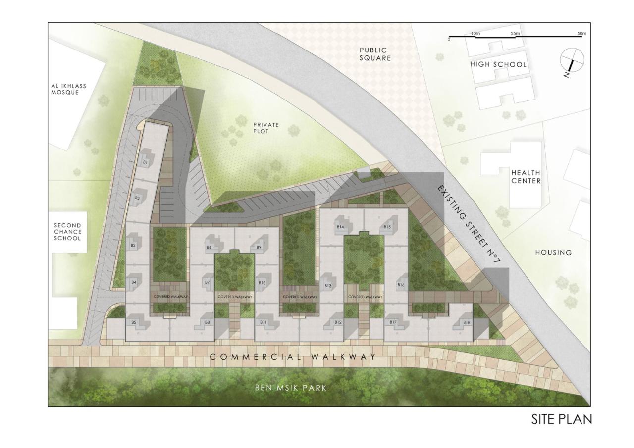BIM建筑|BEN MSIK 花园 / Tarik Zoubdi Architecte BIM建筑|BEN MSIK 花园 / Tarik Zoubdi Architecte