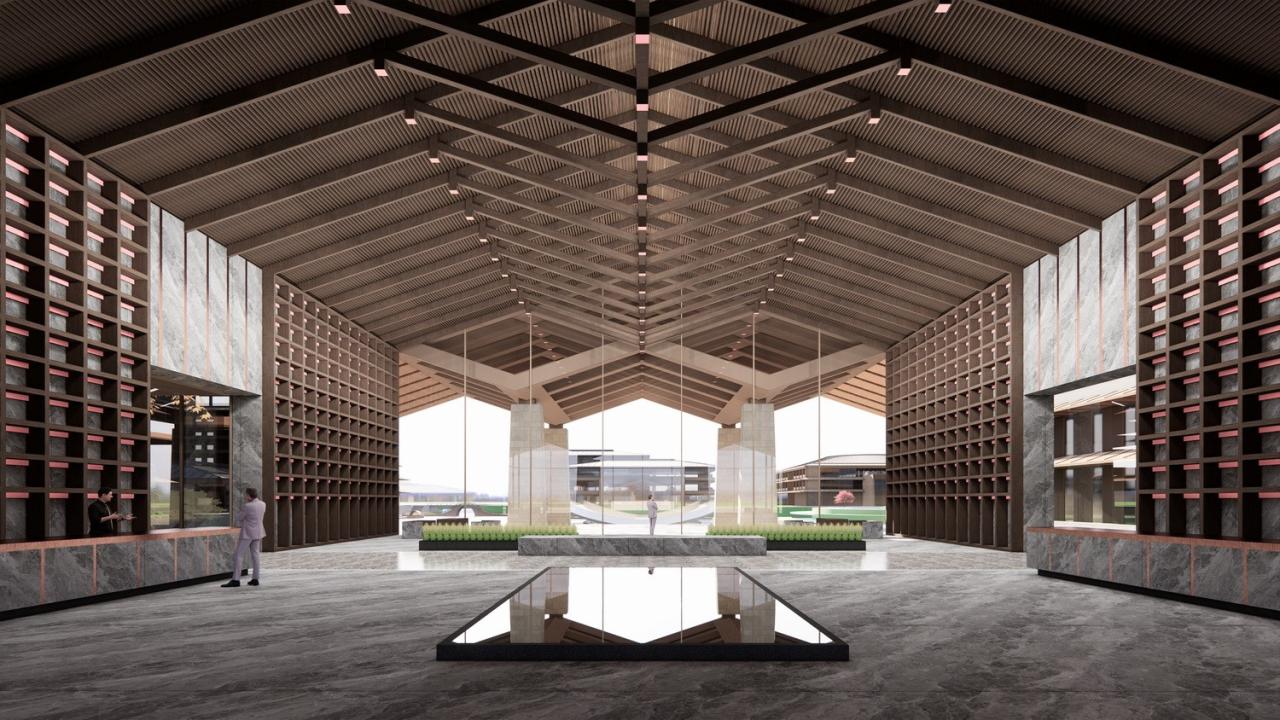 BIM建筑|湿地浮岛·溱湖宾馆 / 简和建筑 BIM建筑|湿地浮岛·溱湖宾馆 / 简和建筑