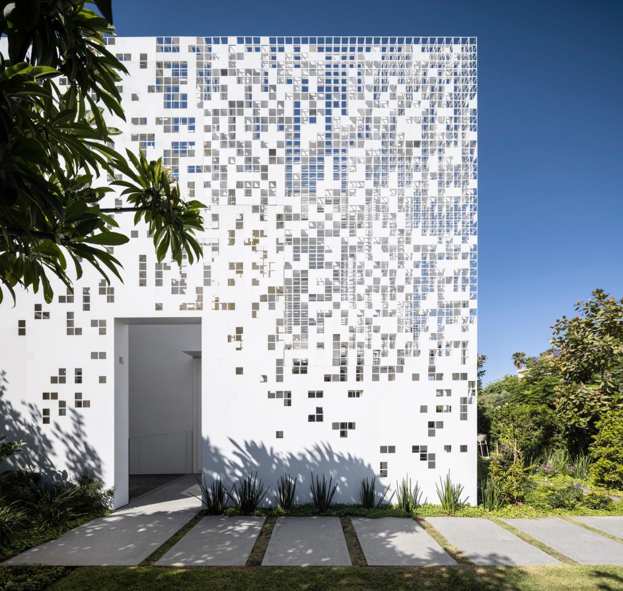 BIM建筑|一堵“逐渐消失”的墙,溶解像素屋 / Anderman Architects BIM建筑|一堵“逐渐消失”的墙,溶解像素屋 / Anderman Architects