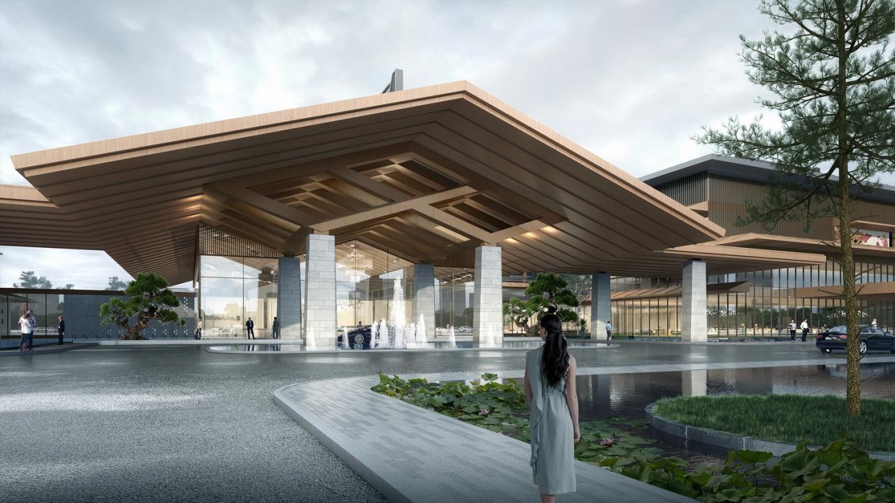 BIM建筑|湿地浮岛·溱湖宾馆 / 简和建筑 BIM建筑|湿地浮岛·溱湖宾馆 / 简和建筑