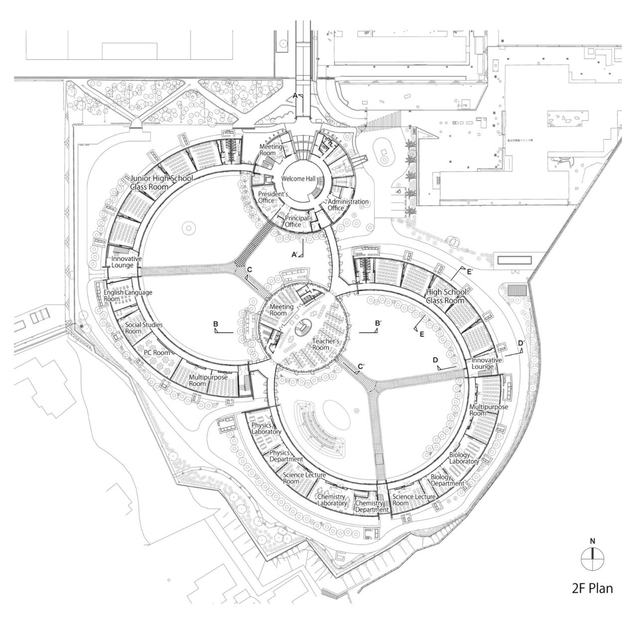 BIM建筑|爱光学园 / 大成建设 BIM建筑|爱光学园 / 大成建设
