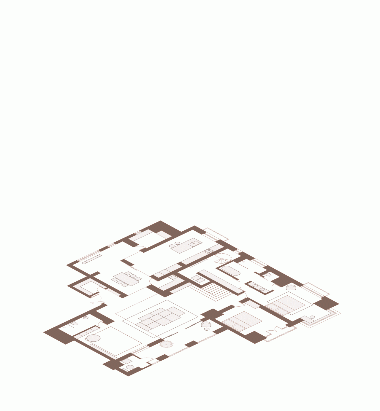 BIM建筑|梧桐树下的420平米复式公寓 :为年轻家庭巧妙创建”视线连通”挑高空间 / 八荒设计 BIM建筑|梧桐树下的420平米复式公寓 :为年轻家庭巧妙创建”视线连通”挑高空间 / 八荒设计