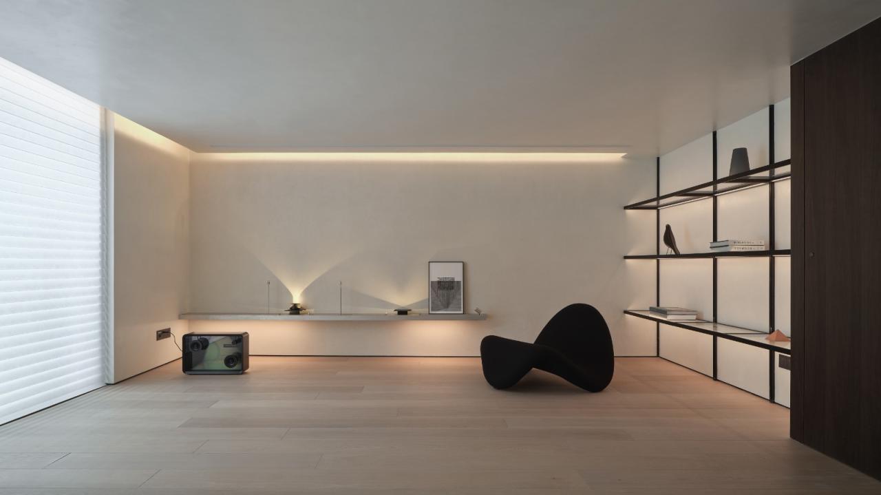 BIM建筑|梧桐树下的420平米复式公寓 :为年轻家庭巧妙创建”视线连通”挑高空间 / 八荒设计 BIM建筑|梧桐树下的420平米复式公寓 :为年轻家庭巧妙创建”视线连通”挑高空间 / 八荒设计