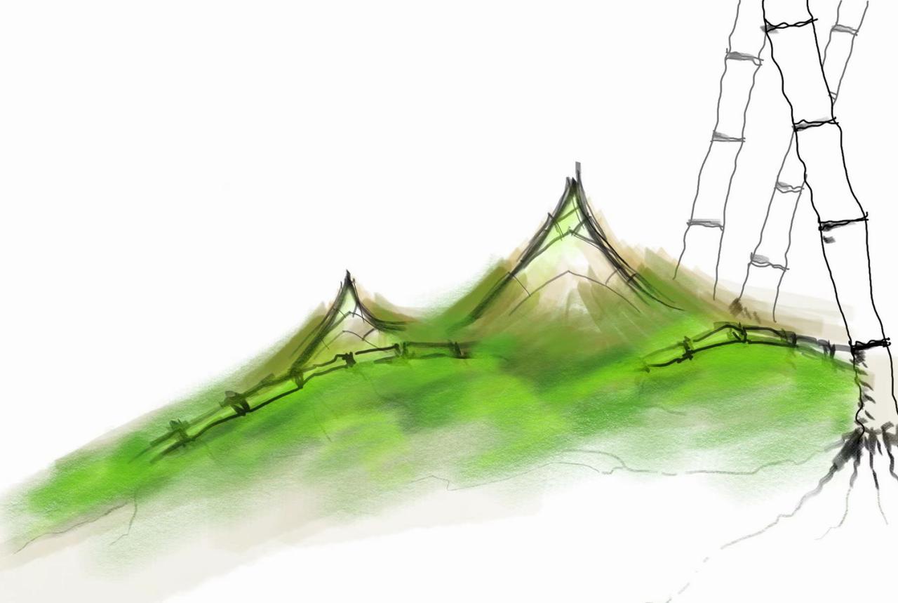 BIM建筑|竹文化的意象解读:崇州·竹艺村游客中心 / 小隐建筑 BIM建筑|竹文化的意象解读:崇州·竹艺村游客中心 / 小隐建筑