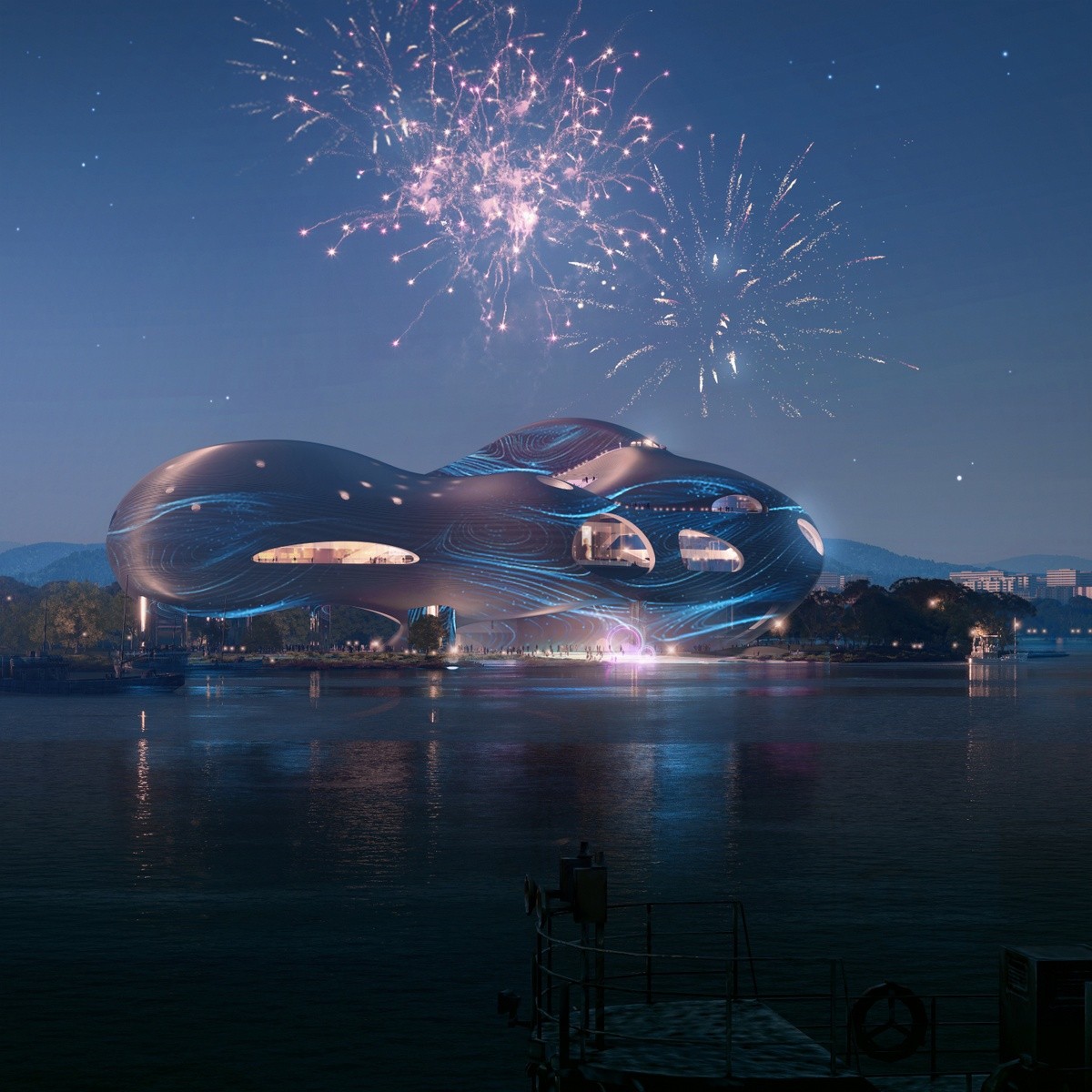 BIM建筑|以建造来修复被破坏的场地:宜昌大剧院中标深化方案 / OPEN BIM建筑|以建造来修复被破坏的场地:宜昌大剧院中标深化方案 / OPEN