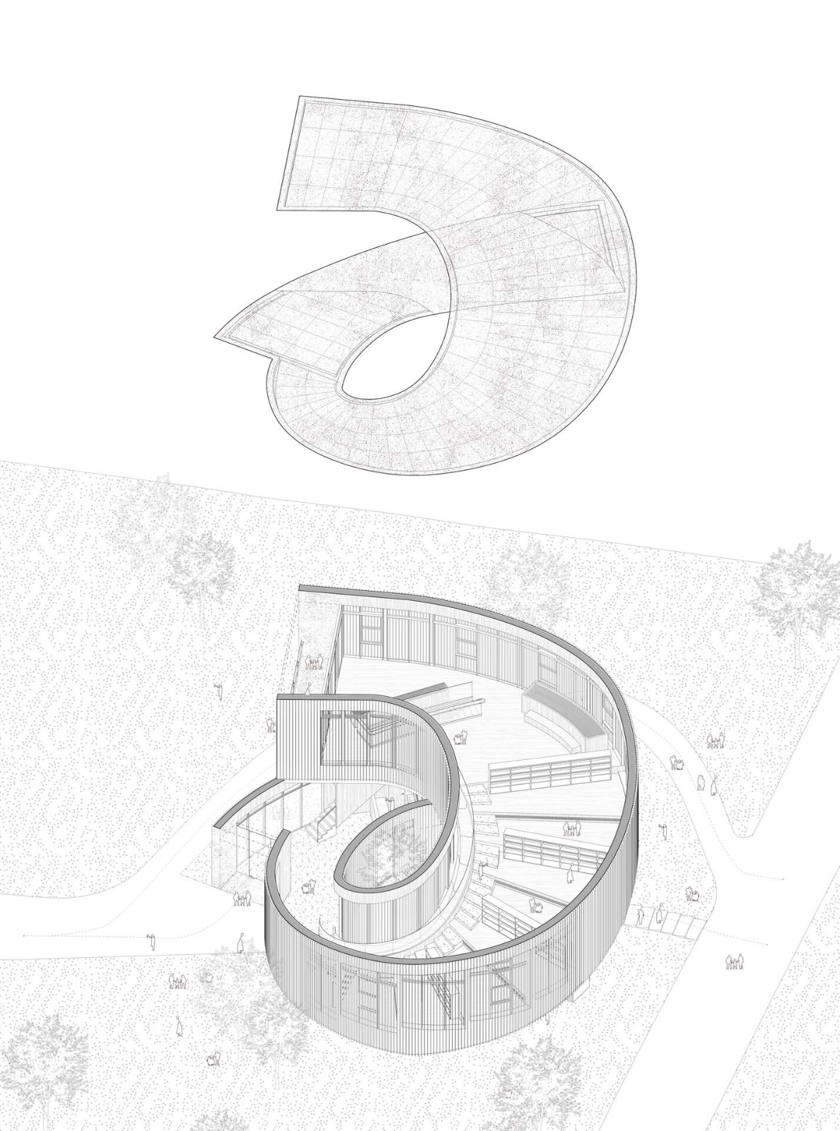 BIM建筑|大沙河生态长廊环形树屋 / 一树建筑工作室 BIM建筑|大沙河生态长廊环形树屋 / 一树建筑工作室