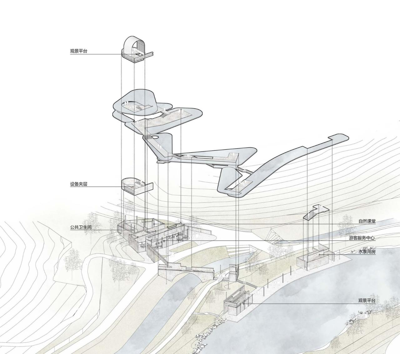 BIM建筑|深圳市南山区环西丽湖绿道(一期)二级驿站及周边景观设计 / 原作设计工作室 BIM建筑|深圳市南山区环西丽湖绿道(一期)二级驿站及周边景观设计 / 原作设计工作室