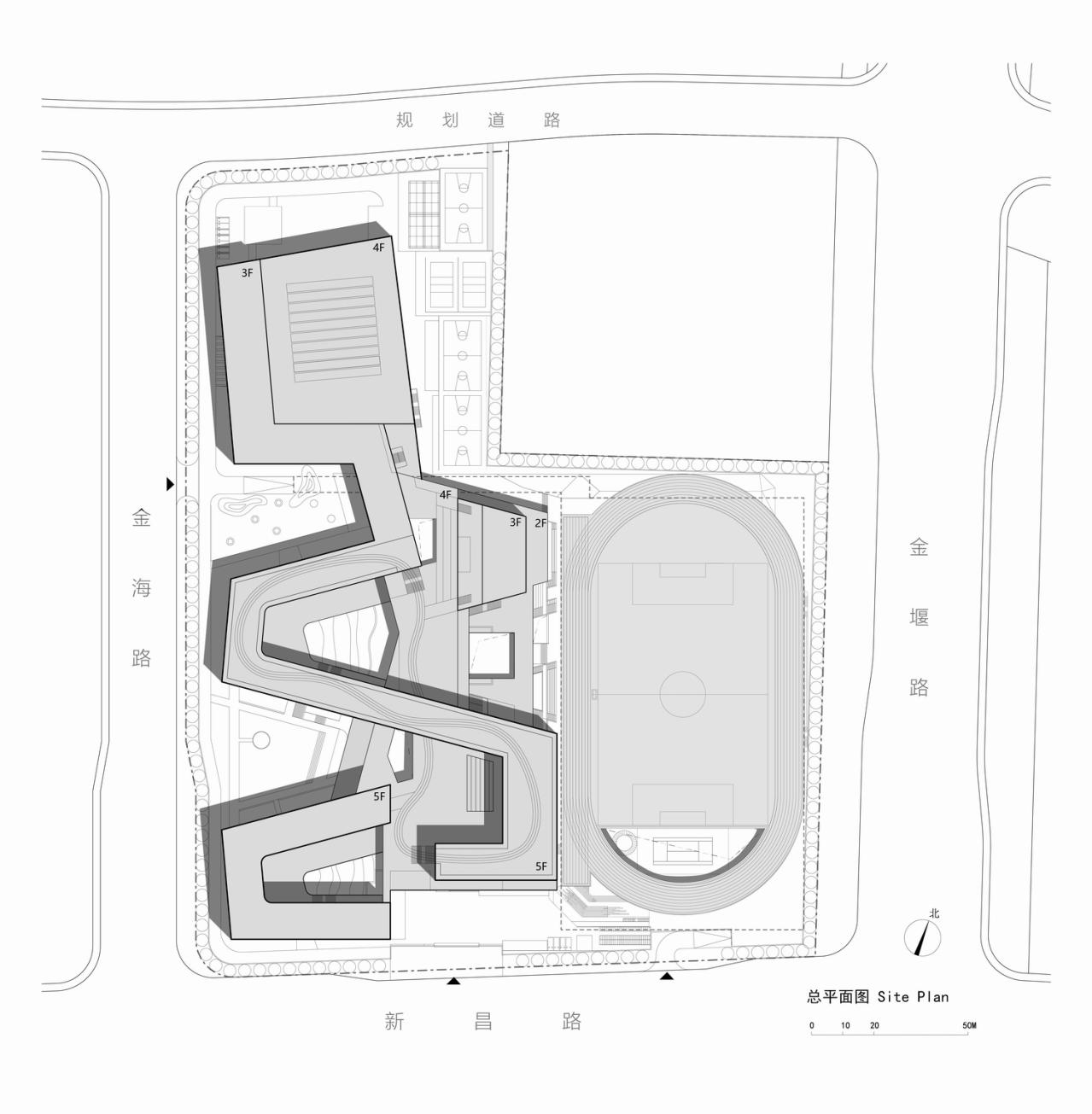 BIM建筑|折叠校园·苏州金堰路高中 / 简和建筑 BIM建筑|折叠校园·苏州金堰路高中 / 简和建筑