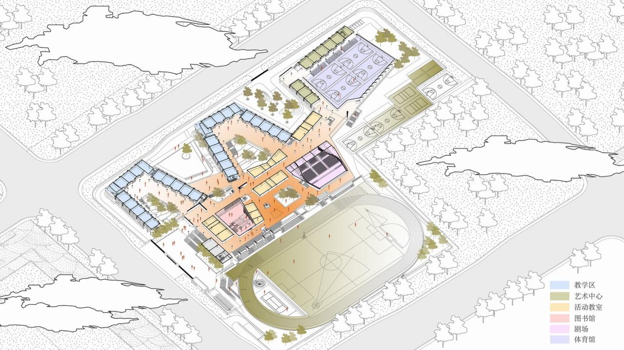 BIM建筑|折叠校园·苏州金堰路高中 / 简和建筑 BIM建筑|折叠校园·苏州金堰路高中 / 简和建筑