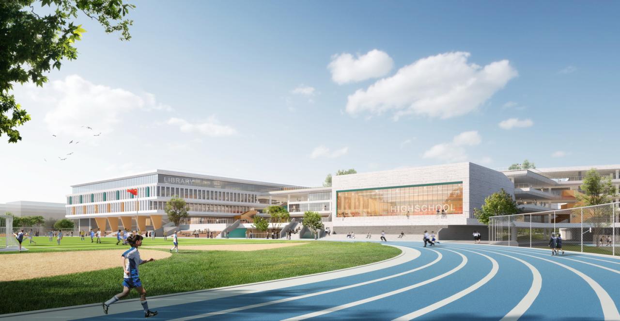 BIM建筑|折叠校园·苏州金堰路高中 / 简和建筑 BIM建筑|折叠校园·苏州金堰路高中 / 简和建筑