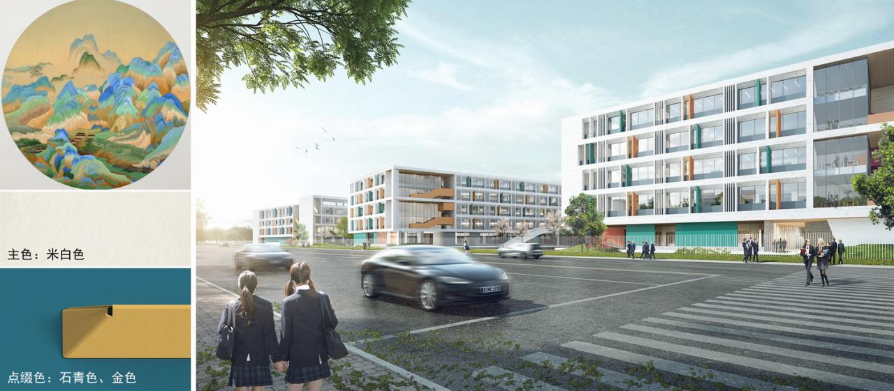 BIM建筑|折叠校园·苏州金堰路高中 / 简和建筑 BIM建筑|折叠校园·苏州金堰路高中 / 简和建筑