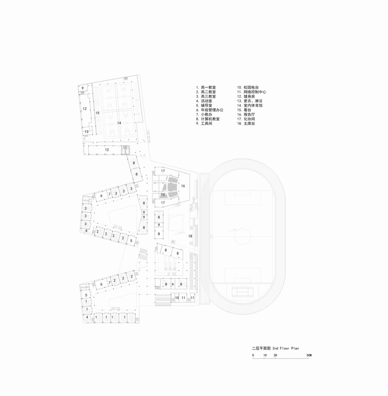 BIM建筑|折叠校园·苏州金堰路高中 / 简和建筑 BIM建筑|折叠校园·苏州金堰路高中 / 简和建筑