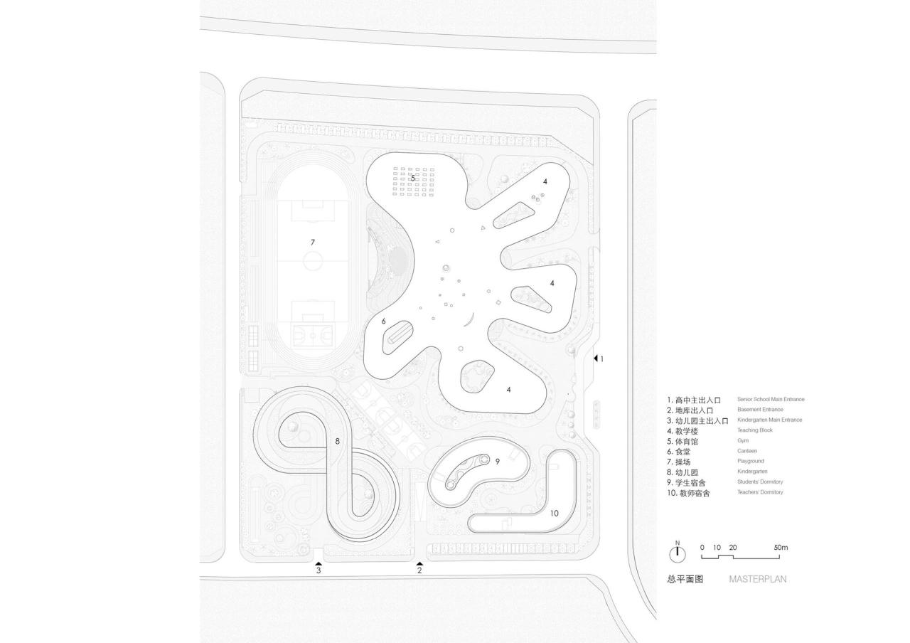 BIM建筑|海口江东寰岛实验学校 / 迹·建筑事务所 BIM建筑|海口江东寰岛实验学校 / 迹·建筑事务所