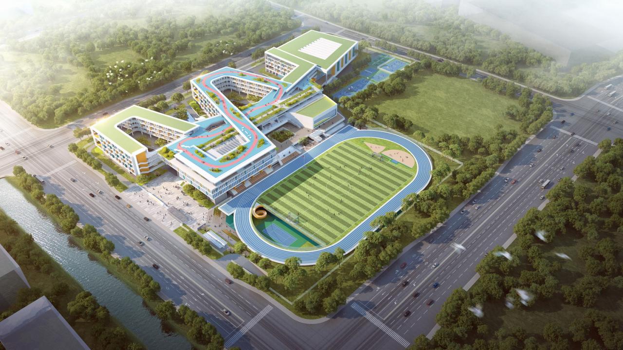 BIM建筑|折叠校园·苏州金堰路高中 / 简和建筑 BIM建筑|折叠校园·苏州金堰路高中 / 简和建筑