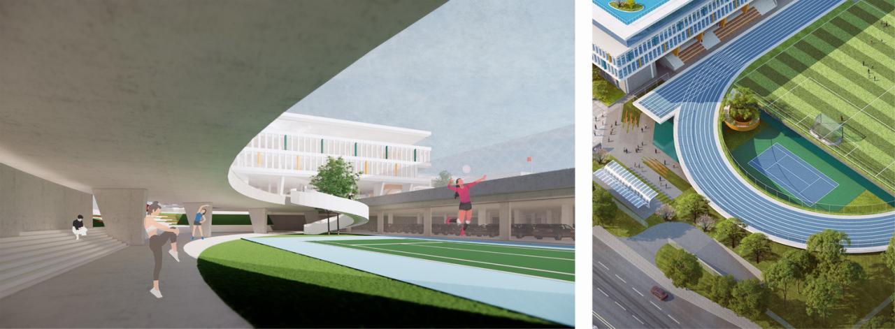 BIM建筑|折叠校园·苏州金堰路高中 / 简和建筑 BIM建筑|折叠校园·苏州金堰路高中 / 简和建筑