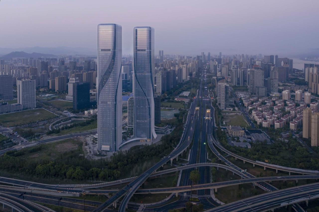 BIM建筑|钱江潮涌:杭州世茂智慧之门超高层城市综合体 / 姜平工作室 BIM建筑|钱江潮涌:杭州世茂智慧之门超高层城市综合体 / 姜平工作室