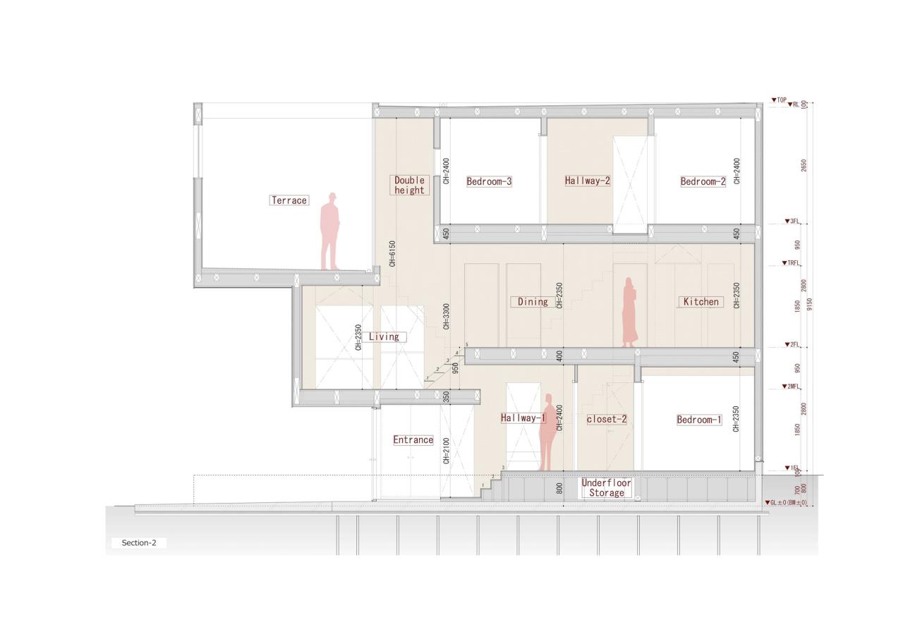 BIM建筑|错层悬挑结构,Shimouma住宅 / I.R.A. BIM建筑|错层悬挑结构,Shimouma住宅 / I.R.A.