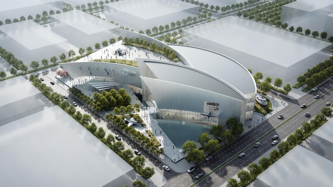 BIM建筑|美国海军新国家博物馆入围方案揭晓:Perkins&Will方案展示 BIM建筑|美国海军新国家博物馆入围方案揭晓:Perkins&Will方案展示