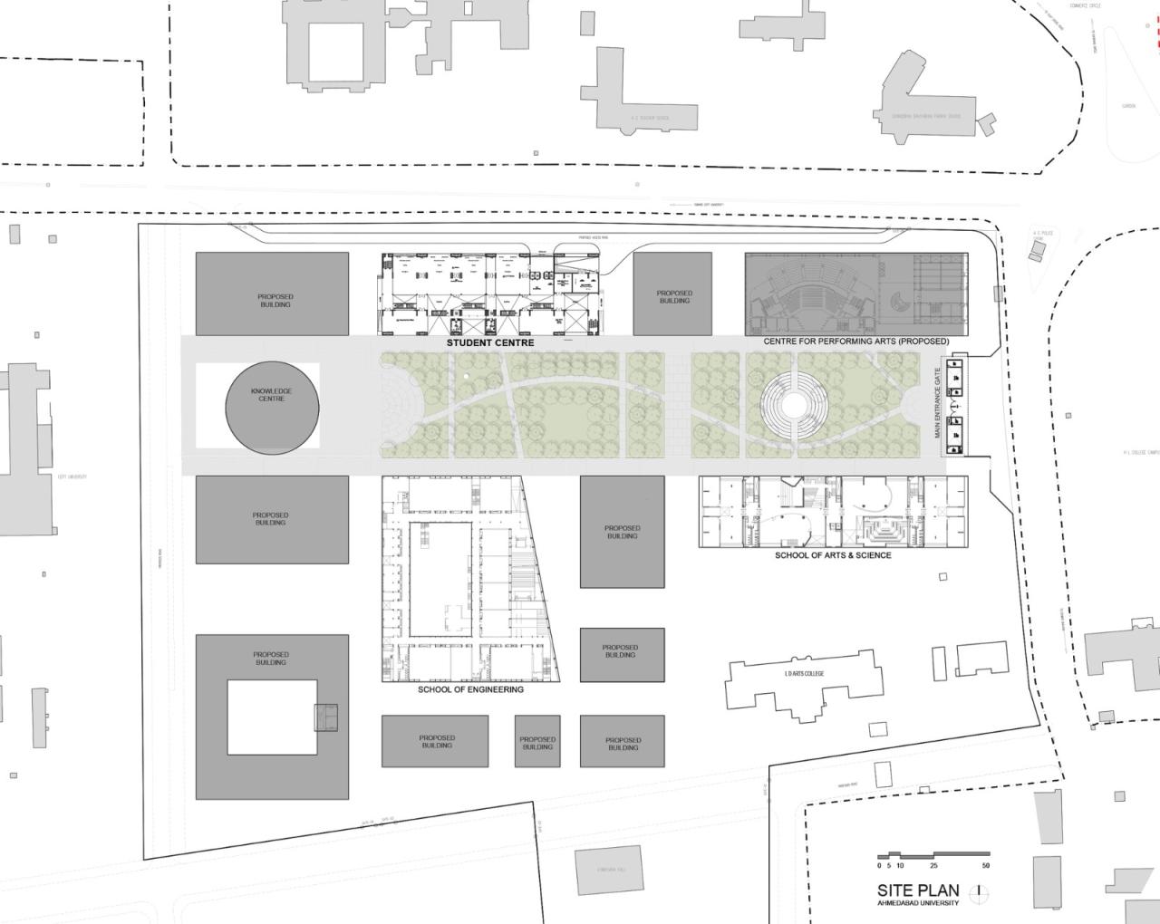 BIM建筑|艾哈迈达巴德大学中心 / Stephane Paumier Architects BIM建筑|艾哈迈达巴德大学中心 / Stephane Paumier Architects