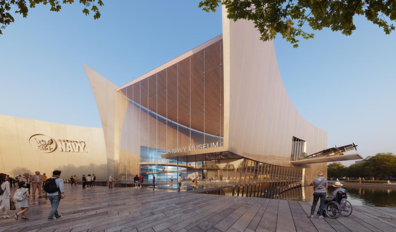 BIM建筑|美国海军新国家博物馆入围方案揭晓:Perkins&Will方案展示 BIM建筑|美国海军新国家博物馆入围方案揭晓:Perkins&Will方案展示
