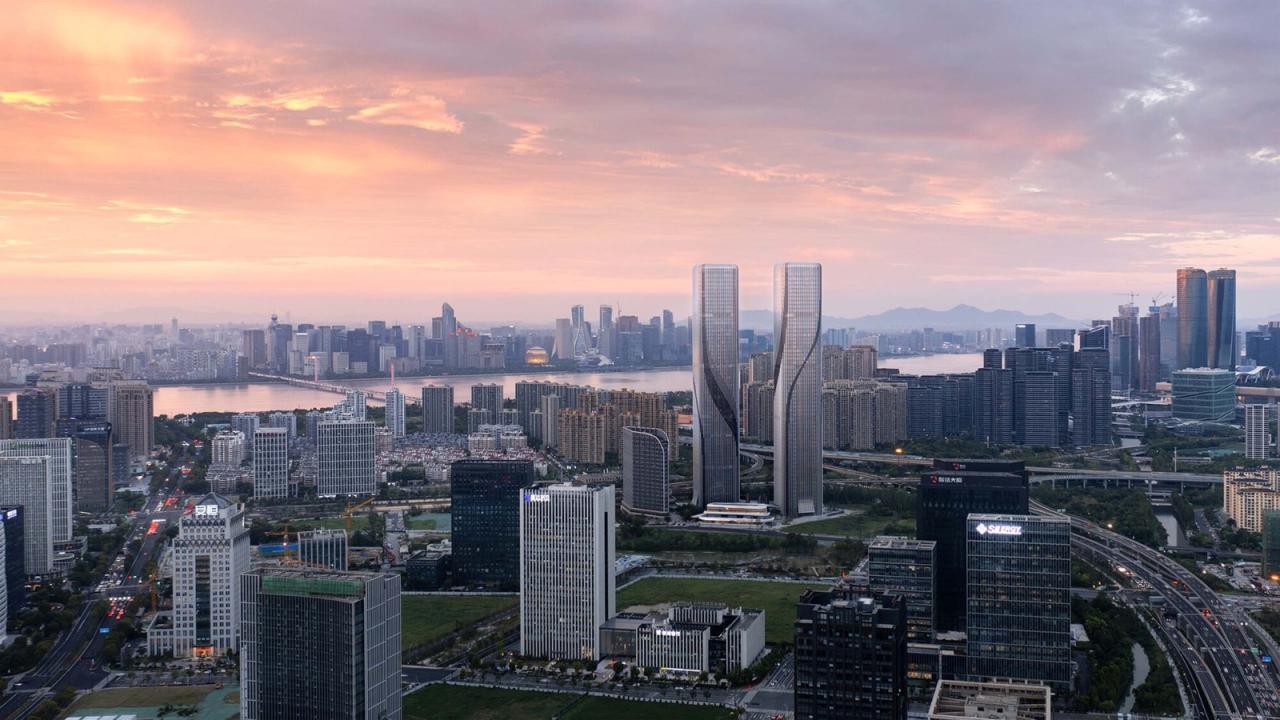 BIM建筑|钱江潮涌:杭州世茂智慧之门超高层城市综合体 / 姜平工作室 BIM建筑|钱江潮涌:杭州世茂智慧之门超高层城市综合体 / 姜平工作室