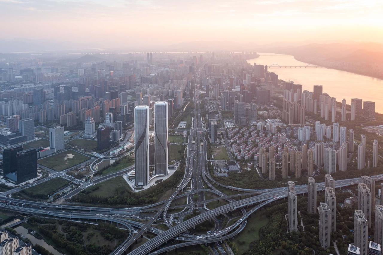 BIM建筑|钱江潮涌:杭州世茂智慧之门超高层城市综合体 / 姜平工作室 BIM建筑|钱江潮涌:杭州世茂智慧之门超高层城市综合体 / 姜平工作室