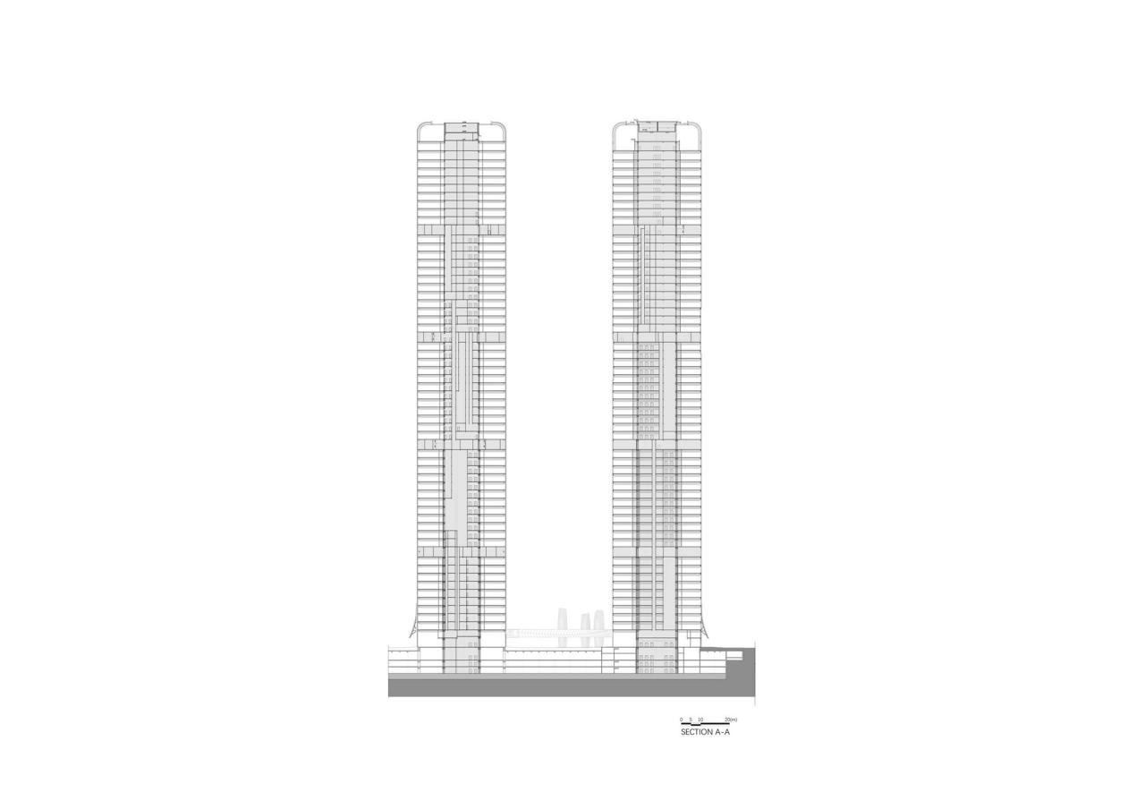 BIM建筑|钱江潮涌:杭州世茂智慧之门超高层城市综合体 / 姜平工作室 BIM建筑|钱江潮涌:杭州世茂智慧之门超高层城市综合体 / 姜平工作室