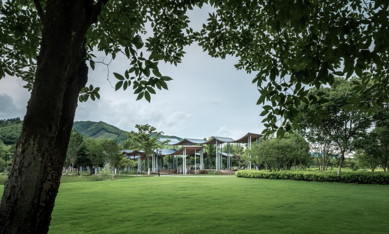 BIM建筑|径山花海帐亭 / 浙江农林大学园林设计院 + 杭州东维建筑 BIM建筑|径山花海帐亭 / 浙江农林大学园林设计院 + 杭州东维建筑