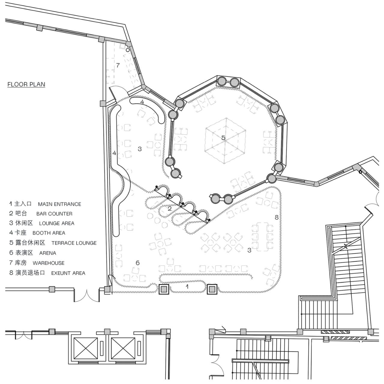 BIM建筑|微醺的夜上海: 一个剧场与酒吧的空间集合体 / 无定设计 BIM建筑|微醺的夜上海: 一个剧场与酒吧的空间集合体 / 无定设计