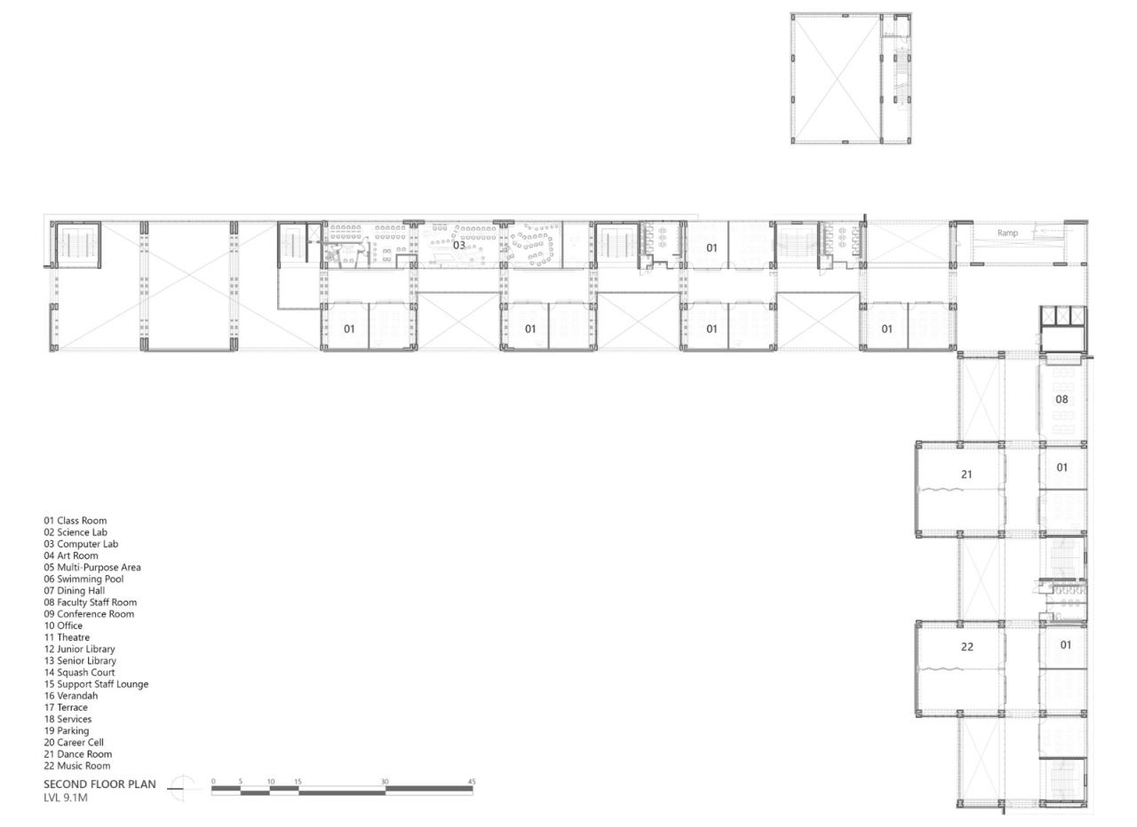 BIM建筑|Shiv Nadar 学校 / Stephane Paumier Architects BIM建筑|Shiv Nadar 学校 / Stephane Paumier Architects
