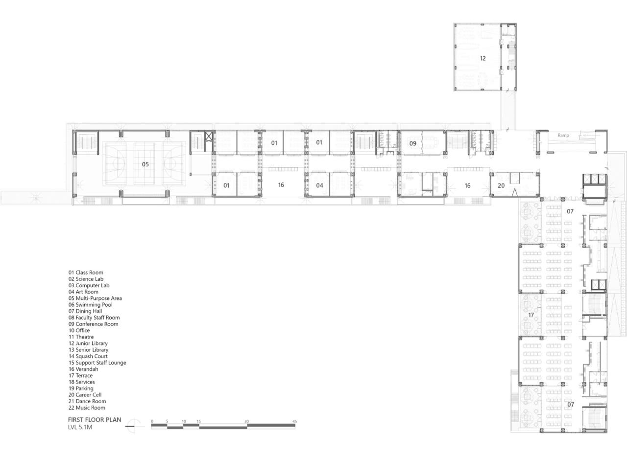BIM建筑|Shiv Nadar 学校 / Stephane Paumier Architects BIM建筑|Shiv Nadar 学校 / Stephane Paumier Architects