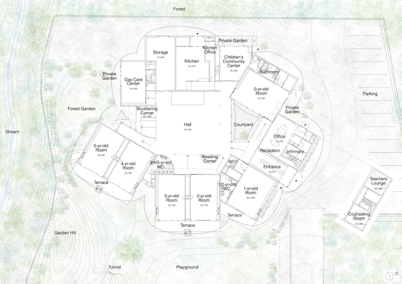 BIM建筑|儿童的森林托儿所 / 山下贵成建筑设计 BIM建筑|儿童的森林托儿所 / 山下贵成建筑设计