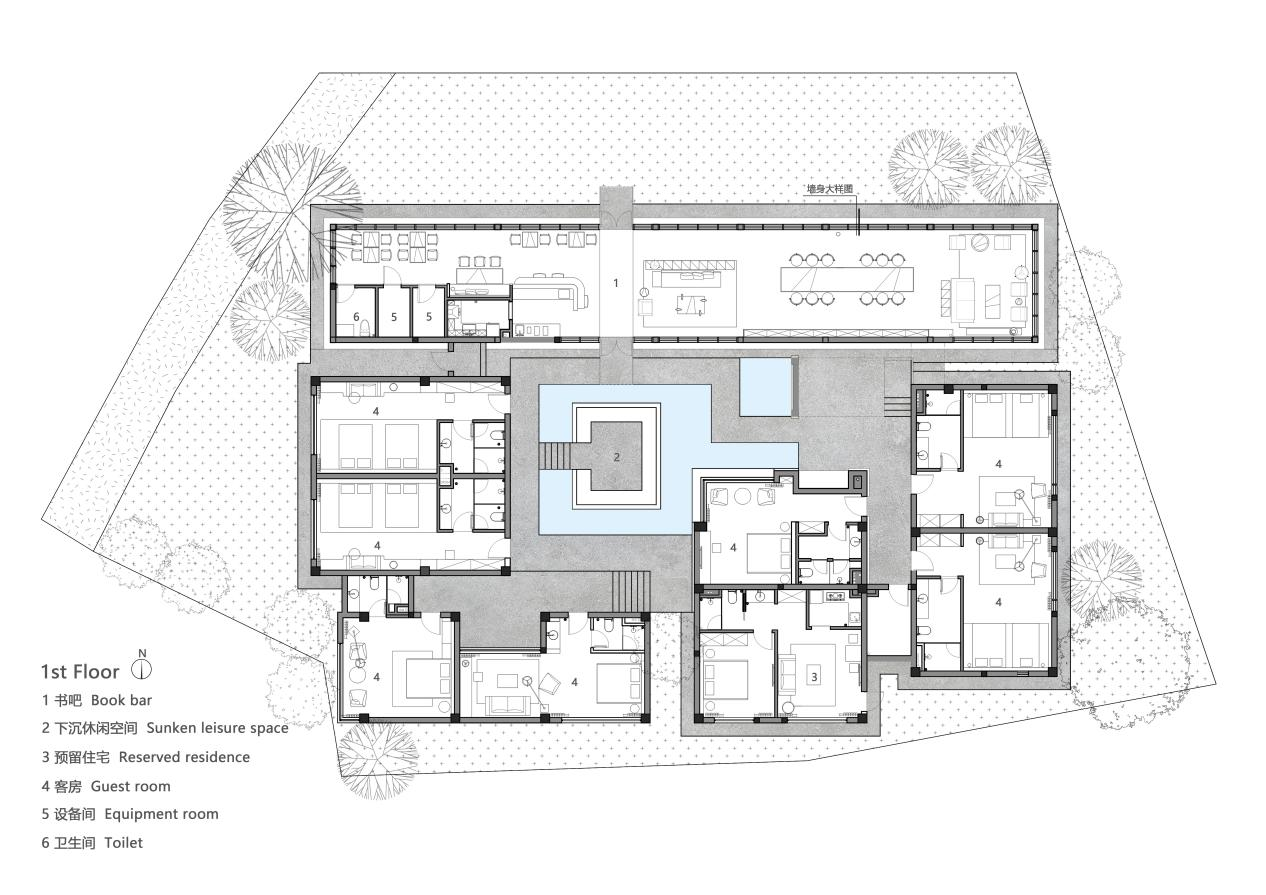 BIM建筑|沂蒙·书舍民宿:板栗树林下的自然再造与共生 / 灰空间建筑事务所 BIM建筑|沂蒙·书舍民宿:板栗树林下的自然再造与共生 / 灰空间建筑事务所