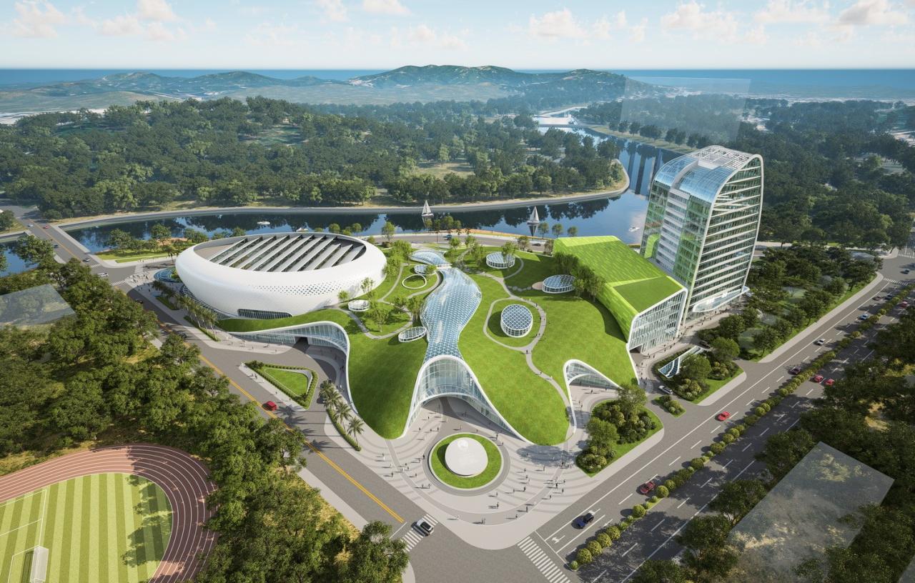 BIM建筑|广东梅州丰顺文体中心 / 深圳迈思建筑设计有限公司 BIM建筑|广东梅州丰顺文体中心 / 深圳迈思建筑设计有限公司