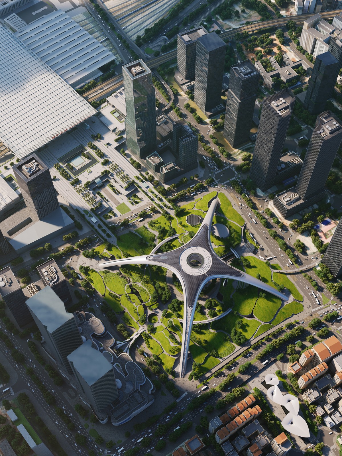 BIM建筑|深圳超核绿芯 / MAD马岩松 BIM建筑|深圳超核绿芯 / MAD马岩松