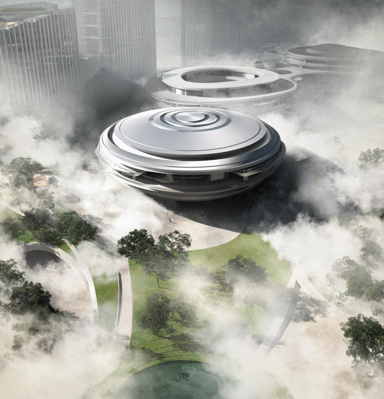 BIM建筑|“漂浮”的腾讯总部园区04地块 / 马岩松MAD BIM建筑|“漂浮”的腾讯总部园区04地块 / 马岩松MAD